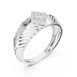 แหวนทองคำ 14K ประดับเพชรทรงกลมเพาะเลี้ยงในห้องปฏิบัติการ สำหรับผู้หญิง |   เพชรที่เพาะเลี้ยงใหม่ - Product Image 6