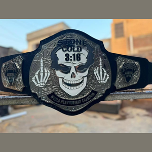 Cinturón de Campeonato Personalizado para Lucha Libre y Boxeo MMA, con Placas de Zinc y Cuero, Resistente al Agua, Cómodo, Unisex, Modelo Legacy - Product Image 3