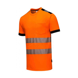 Camisetas de seguridad de alta visibilidad Imprimir Logo Seguridad Hombres Camisetas Ropa DE TRABAJO reflectante Camisetas para hombres - Product Image 1