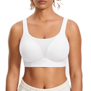 Soutien-gorge de sport bleu ciel pour femme, rembourré, antibactérien, maintien élevé, personnalisable sur le devant, haute qualité, vente en gros 2026 - Product Image 3