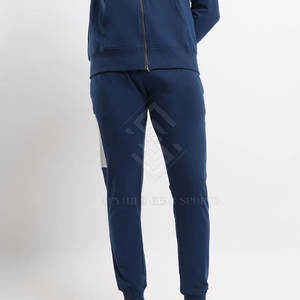 Conjunto Deportivo de Dos Piezas con Capucha para Invierno, Informal, Sólido, Ligero, Transpirable, Ecológico, de Poliéster/Algodón, Diseño de Alta Calidad - Product Image 5