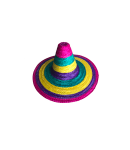 หมวกปีกกว้างใบปาล์มงานทำด้วยมือดีไซน์ใหม่หมวกฟางสำหรับงานปาร์ตี้หมวกของขวัญแต่งงาน Cinco de Mayo PARTY กลางแจ้ง - Product Image 1