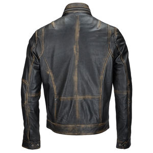 Personnaliser le nouveau design de la veste en mousse/blouson classique en cuir pour homme - Product Image 6