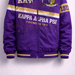 Veste coupe-vent élégante, look tendance, fraternité Kapa Alpha Psi, meilleur vêtement grec, durable, coupe-vent professionnel Kapa Alpha Psi, grec - Product Image 2