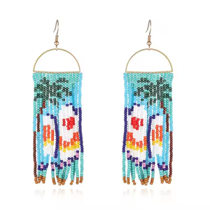 Pendientes Personalidad Loro Tigre Leopardo Patrón Semillas Cuentas Pendientes de mujer Joyería - Product Image 6