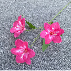 Flores Artificiales de <span class=keywords><strong>Hemerocallis</strong></span> y Lirio de 3 Cabezas para Decoración de Arco de Salón de Bodas - Product Image 3