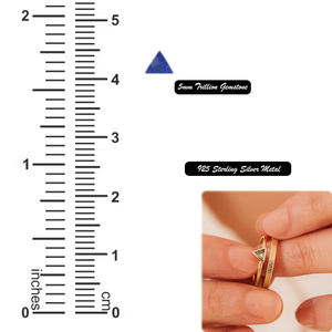 Vente en gros de bague de mariage en argent sterling 925 trillion de pierres précieuses améthyste à facettes double bande diamant or principal fêtes romantiques - Product Image 3