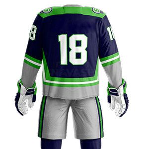 Uniforme de Hockey sobre Hielo 100% Poliéster Ropa Deportiva Jersey de Equipo Uniforme de Hockey sobre Hielo Uniforme de Hockey sobre Hielo de Alta Calidad - Product Image 6