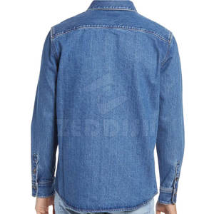 Venta caliente de la calidad superior Jeans Shirt 2025 Cómodo Hombres Jeans Shirt For Online Sale - Product Image 3