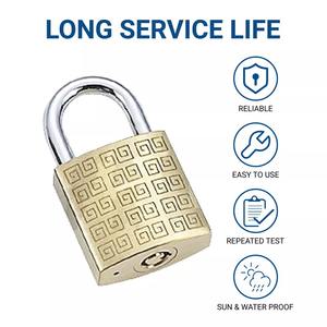 Cadenas de sécurité extérieur de haute qualité, cadenas en laiton avec clés à bas prix - Product Image 3