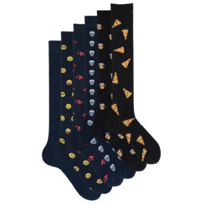 Calzini Caldi in Cotone da Uomo con Design Fantasia, Confezione Regalo da 6 Paia, Taglia Unica, Antiscivolo, per Uso Quotidiano e Sportivo, Caratteristiche Invernali - Product Image 3