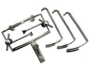 Écarteur buccal chirurgical en acier inoxydable Dingman avec 3 lames de langue et rétracteur de joue, utilisation manuelle en chirurgie générale - Product Image 3