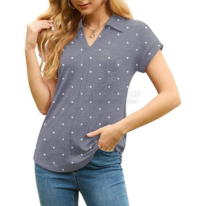 Polos a precio de venta al por mayor, polos a medida para mujer, servicio OEM, polos de talla grande para mujer - Product Image 5
