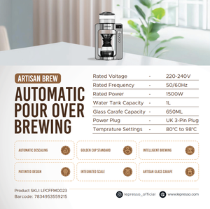 Lepresso เครื่องชงกาแฟและชาอัตโนมัติดีไซน์คลาสสิก - Product Image 6