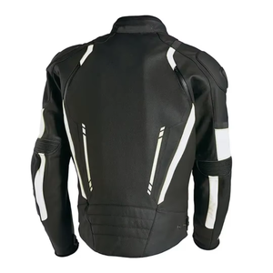 Veste de moto unisexe en cuir sur mesure, coupe-vent, imperméable, anti-UV, tendance, pour l'hiver, grande taille, pour la conduite - Product Image 2