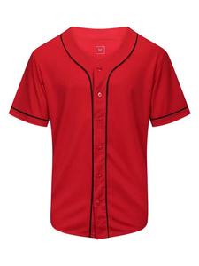 Camiseta de béisbol con logotipo personalizado de servicio OEM, superventas, uniforme de entrenamiento al por mayor, transpirable e impreso para hombre, venta - Product Image 5