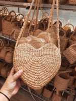 Sac en rotin sac de paille sac tissé fabriqué à partir de jacinthe d'eau en Thaïlande qualité d'exportation avec un prix FOB abordable