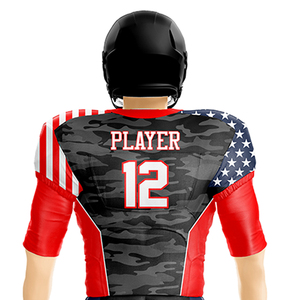 Design unique Vêtements de sport pour jeunes Impression par transfert de chaleur Tops de football américain Maillot de football américain - Product Image 5