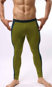 Mejor diseño de cintura elástica pantalones de Yoga nueva llegada Spandex poliéster mallas de los hombres de tendencia de fabricación - Product Image 4