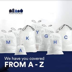 Bolsas de Basura Personalizadas de Plasticplace Compatibles con simplehuman Código Q (Paquete de 200) - Product Image 2