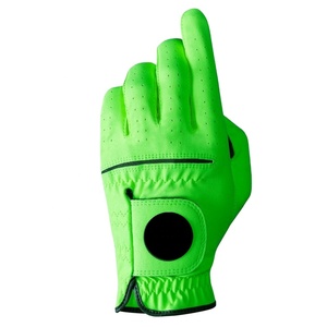 Gants de golf en cuir Cabretta souple personnalisés OEM avec logo personnalisé de haute qualité et couleur avec matériau PU et peau de mouton - Product Image 2