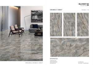 Carrelage en porcelaine brillant EliteX 600x1200, grand format, surface polie de qualité supérieure, pour murs et sols, design moderne intérieur/extérieur Plus - Product Image 3