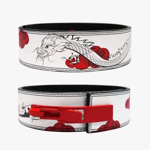 GAF vente en gros à prix réduit Ceinture d'haltérophilie personnalisée en cuir véritable avec impression d'anime 10mm 13mm Ceinture d'haltérophilie à levier - Product Image 5