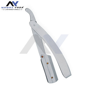 Rasoir de barbier en gros, rasoir droit à lame unique de haute qualité, poignée en acier de couleur personnalisée, outil de rasage pour barbier - Product Image 6