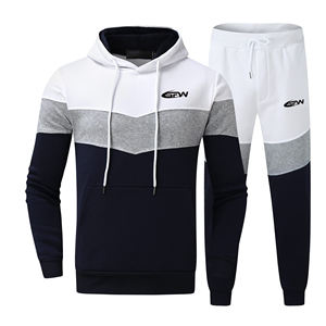 Conjuntos Deportivos con Capucha al por Mayor, Personalizados para Hombre y Mujer, Ajustados, de Poliéster, Casuales, para Correr, Entrenamiento Deportivo, de Dos Piezas, Ligeros - Product Image 1