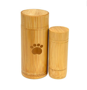 หลอดไม้ไผ่กระจายออกแบบให้มีรูปทรงกระบอกกระบอกสำหรับเก็บขี้เถ้าของสัตว์เลี้ยงอุปกรณ์งานศพเป็นมิตรกับสิ่งแวดล้อม - Product Image 6