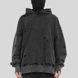 Custom Distressed Hoodie <b>for</b> Causal Wear Color <b>Top</b> Quality <b>Men's</b> Fashionable <b>Thermal</b> Hoodies - Product Image 1