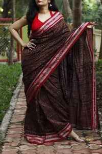 ชุดส่าหรีผ้าไหมพิมพ์ลายดิจิทัลชุดออกงานปาร์ตี้แบบดั้งเดิมผสมสีที่ยอดเยี่ยม - Product Image 5