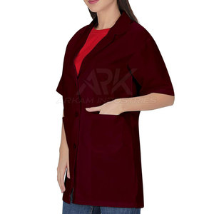 Bata de laboratorio clásica para doctor, con tela suave y bolsillos funcionales para uso clínico diario. - Product Image 6