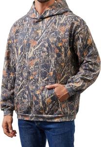 Sweat à capuche unisexe en coton 100% surdimensionné à imprimé jungle camouflage style streetwear avec graphisme personnalisé pour hommes et femmes - Product Image 3