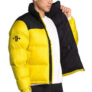 2025 CHAQUETA PUFFER BRILLANTE-Chaqueta de plumón acolchada púrpura para hombre Chaqueta de plumón de invierno con logotipo personalizado de ATLANTIC - Product Image 1