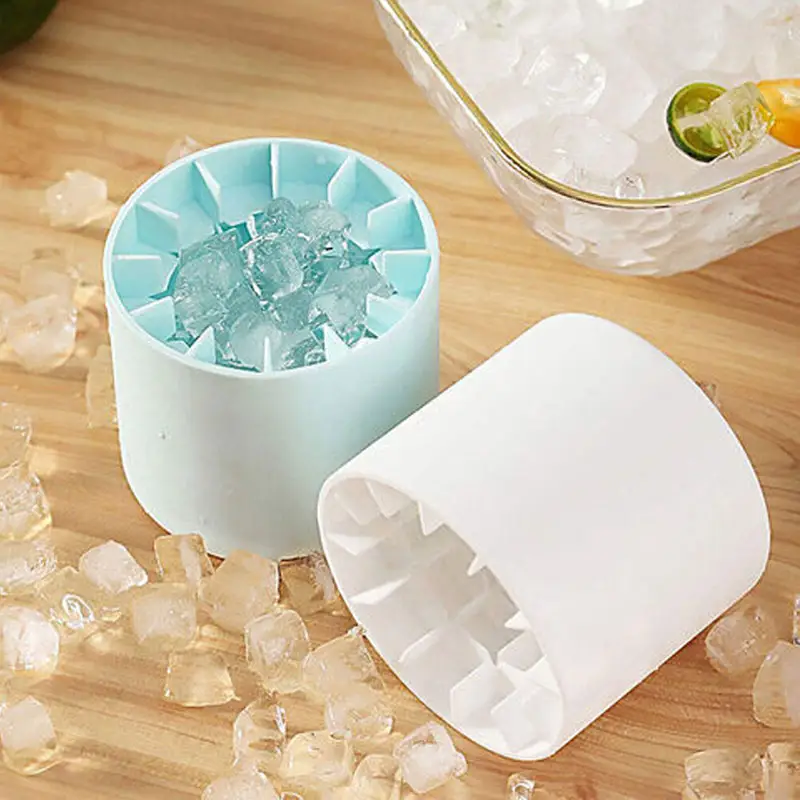 2023 Sản phẩm mới nhà bếp thanh báo chí-loại dễ dàng-phát hành Ice Maker cup xi lanh Ice Cube khuôn