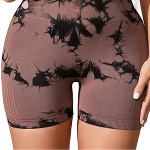 Personalizado gimnasio deporte fitness entrenamiento pantalones cortos sin costuras Color bloqueado cintura alta deportes pantalones cortos melocotón en forma de Fitness ropa deportiva pantalones cortos - Product Image 4