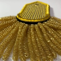 Uniforme ceremonial real bordado a mano de calidad Premium, charreteras de hombro, uniforme táctico de seda, Pin DE SEGURIDAD Vintage de alto rango