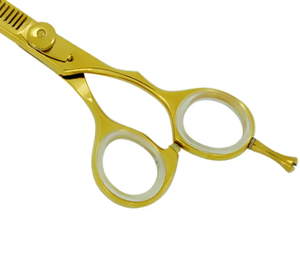 Tijeras de corte de pelo de acero inoxidable de fábrica directa, tijeras de peluquero, tijeras de adelgazamiento con hoja recta, herramienta de belleza - Product Image 4