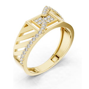 Anillo de Diamante de Laboratorio de 0.34 CT para Mujer, Claridad VVS-VS EF, Oro de 18KT, 14KT, 10KT y Plata 925, Oro Rosa, Amarillo y Blanco - Product Image 4