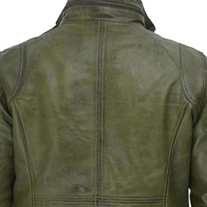 Veste en cuir personnalisée de style High Street pour hommes Tissu en toile de haute qualité pour la saison d'hiver Style de moto populaire du Pakistan - Product Image 6