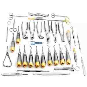74 PC CHIRURGIE DENTAIRE ORALE EXTRACTION ASCENSEURS FORCEPS INSTRUMENT KIT SET CE équipements dentaires - Product Image 6