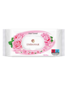 Lingettes humides parfumées à la rose rose premium, nettoyage multi-surfaces, bois, verre, céramique, table, lingettes jetables douces - Product Image 1