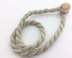 Rope Magnetic Tieback, 29 1/2 " Long. Rustic Style, <b>Nautical</b> and Shabby , Neutral for Each Color Combination - Product Image 3