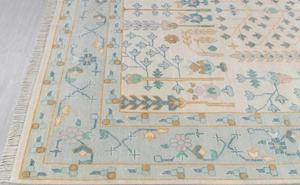 พรมปูพื้นแบบคลาสสิกทำมือจากขนสัตว์ชนิดพิเศษ  ลายปมเปอร์เซียตุรกีแบบอูชักโบราณ  ไม่ลื่น  ซักได้  ทำจากยางลาเท็กซ์  ขนาดสั่งทำได้  ตกแต่งบ้าน - Product Image 5