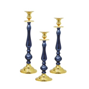 Bougeoir plaqué or fait à la main en métal de la plus haute qualité pour la décoration de la maison forme personnalisée taille régulière - Product Image 2