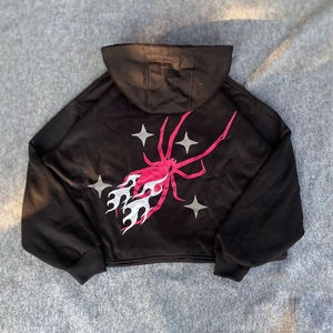 เสื้อฮู้ดดี้พิมพ์ลายสกรีนฮิปฮอปประดับเพชรคุณภาพสูง สไตล์วินเทจ สำหรับผู้ชาย ฤดูหนาว ผ้าฝ้าย 100% เป็นมิตรกับสิ่งแวดล้อม แฟชั่น - Product Image 3