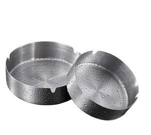 Classic <b>Portable</b> Round Stainless Steel <b>Ashtray</b> Metal <b>Ashtray</b> Windproof Cigarette Ash Holder For Home & Outdoor Use - Product Image 6