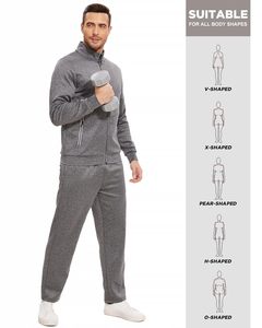 Proveedor de Conjuntos Deportivos para Hombre al por Mayor, Transpirables, de Poliéster/Algodón, Felpa Francesa, Ligeros, Tallas Grandes - Product Image 4