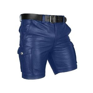 Short élastique en cuir de style punk pour hommes tendance SlimFit Logo personnalisé Vente entière OEM - Product Image 2